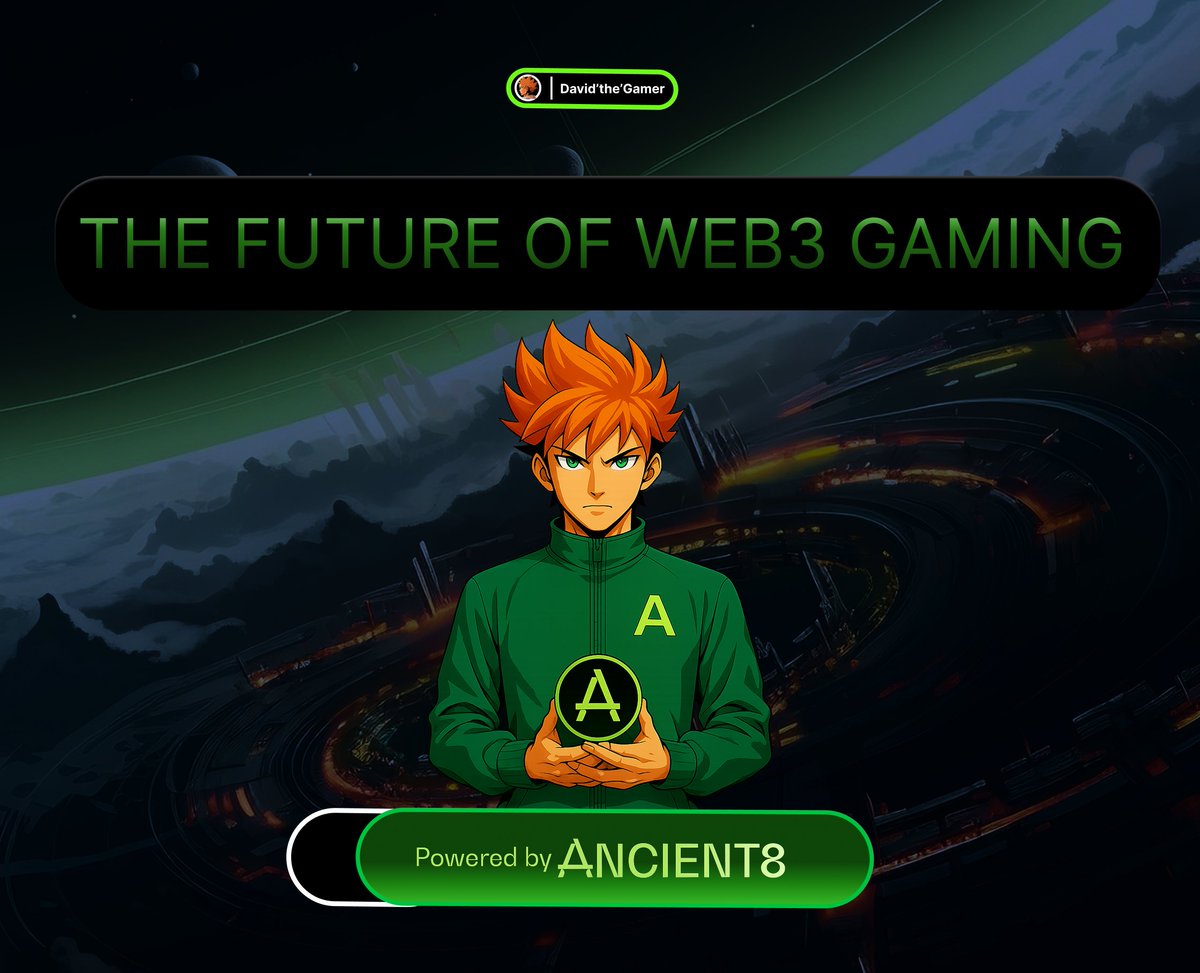 David 'the' Gamer🔺(Ø,G) (@ojigombadavid) on Twitter photo The future of Web3 gaming is in safe hands.
You know how the crypto ecosystem is often dominated by DeFi, memecoins, and hype-driven narratives?
You'll barely find the ones that are fully into gaming. What if I told you I’ve found one?
<a href="/Ancient8_gg/">Ancient8 (🎮,🟢)</a> is a gaming-focused The future of Web3 gaming is in safe hands.
You know how the crypto ecosystem is often dominated by DeFi, memecoins, and hype-driven narratives?
You'll barely find the ones that are fully into gaming. What if I told you I’ve found one?
<a href="/Ancient8_gg/">Ancient8 (🎮,🟢)</a> is a gaming-focused