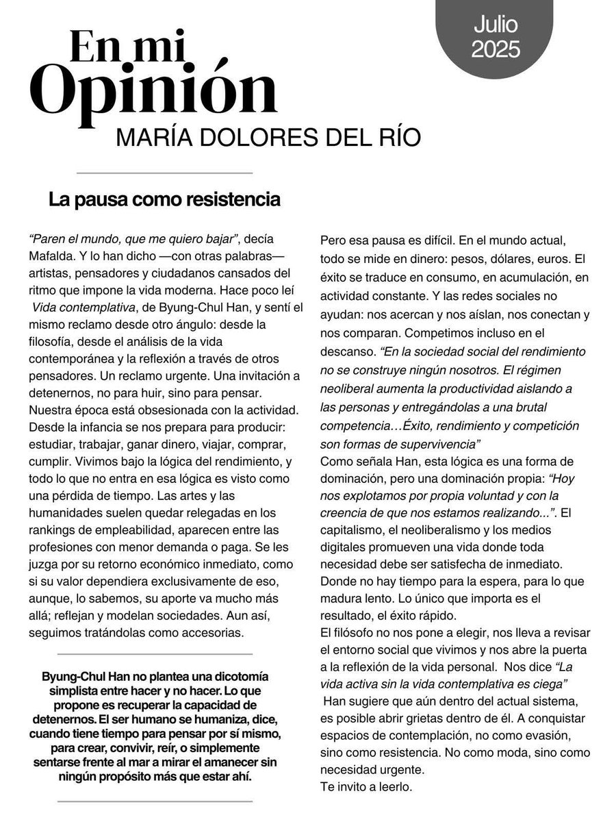 sonycrgr's tweet photo. Me recuerda muchísimo a la filosofía de Zavalloni e su libro sobre la pedagogía del caracol... una visión asociada al respeto de los ciclos de la vida y del campo, un elogio a la lentitud y el ocio. 
Primer comentario 👇 https://t.co/3CB2NpMn9U