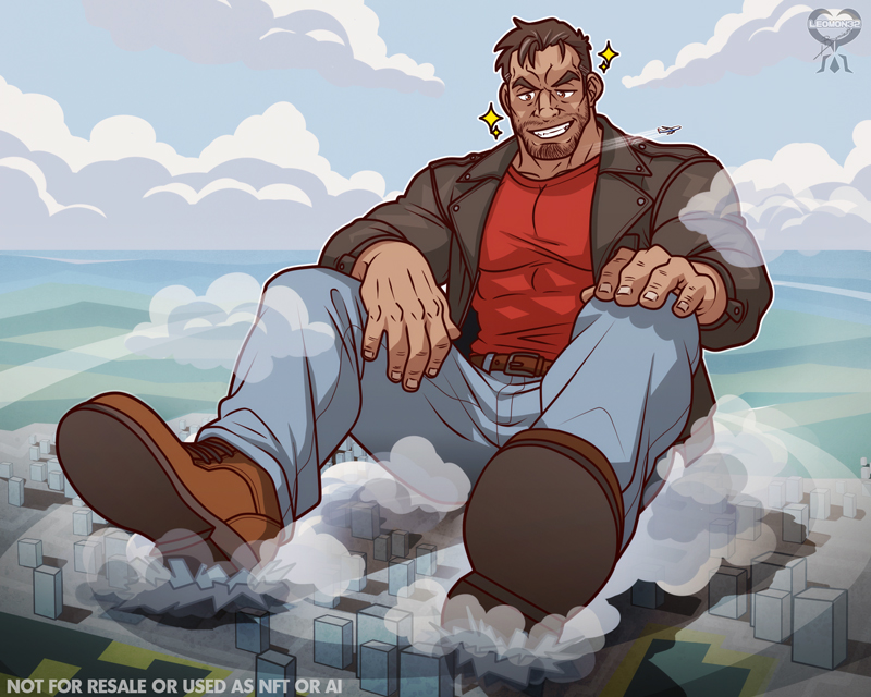 leomon32's tweet photo. And a quick one of Robert Big, Giga Dream Daddy version! (from Dream Daddy: A Dad Dating Simulator)  #robertsmall #robertbig #drunkdaddy #dreamdaddygame #dreamdaddy #leomon32 #muscles #bara #giant #macrophile https://t.co/9KMNjjIT5A