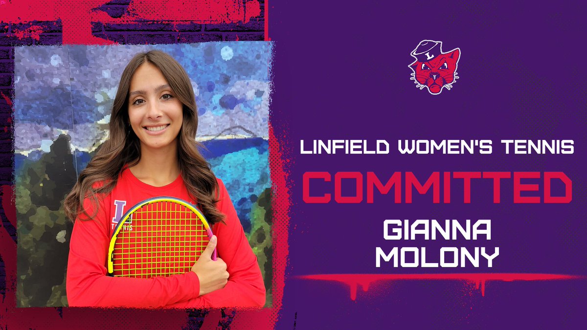 COMMITTED!  🎉

Welcome, Gianna Molony to the Linfield Women's Tennis family! Gianna joins the Wildcats from  Sam Barlow High School in Gresham, Ore. 🎾😼🟣

 #RollCats | #CultureWins | #d3tennis
