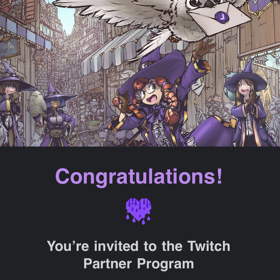 We’re officially a Twitch Partner!
(Again)

Come join me Tuesday (7/8) at 5pm ET/2pm PT as we celebrate with a Super Long SUB-A-THON Stream! 

There will be Games, Rewards, Punishments, Challenges, &amp; More, so don’t miss the chaos!