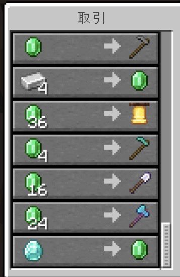 pachimonya0408's tweet image. おはようございます。
鍛治台２つなのに何故か３人道具鍛冶がいます。やっぱりランダム？っぽいかもなぁ〜
#Minecraft
#MinecraftJava