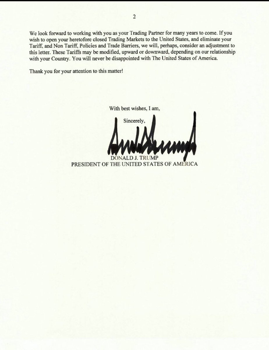 It’s 25% now for all Malaysian exports to the US starting from Aug 1, announced President Trump in his letter dated July 7 to PM Anwar with  “ You will never be disappointed with United States of America” before signing off .