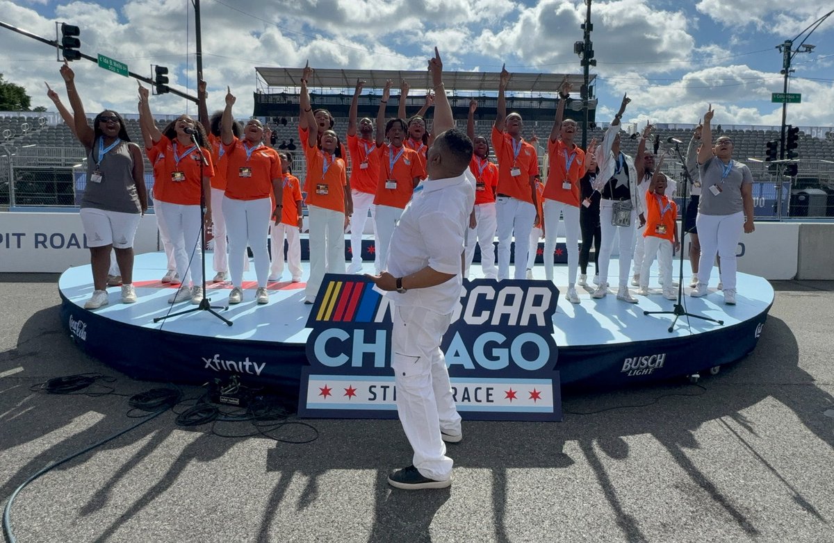 Sound check was even on fire <a href="/NASCAR/">NASCAR</a>