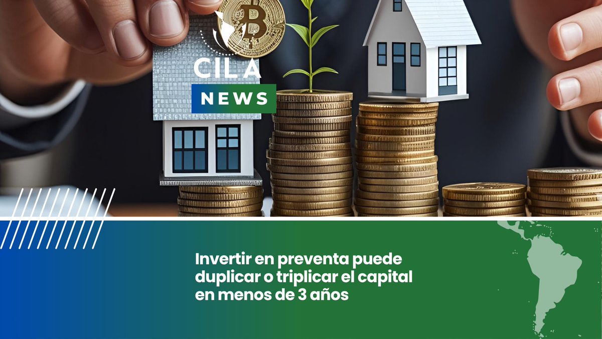 Según expertos, esta modalidad permite acceder a precios más bajos y, en menos de tres años, duplicar o hasta triplicar el capital invertido 📈🔑.

Para más información ingresa al enlace: shorturl.at/qUgSX

#CILA #InversiónInteligente #PreventaInmobiliaria #RealEstateLatam