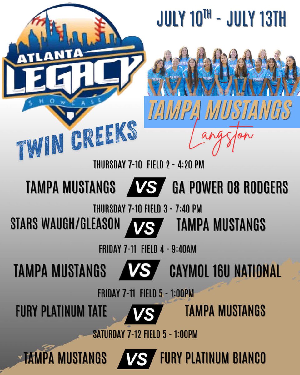 Gizell Arteaga 2027 (@gizellarteaga32) on Twitter photo So hyped to head to Georgia this week for Atlanta Legacy!
<a href="/CoachKarlaUSF/">Karla Claudio</a> <a href="/CoachBee9/">Mike Larabee</a>
<a href="/CoachJordanSB/">Jordan Clark</a> <a href="/coachjanelhayes/">Coach Janel Hayes</a>
<a href="/CoachAlexandraP/">Alexandra Preston</a> <a href="/MikeMeyersFIU/">Mike Meyers</a> <a href="/CoachBallMalone/">Cindy Ball-Malone</a> <a href="/CorbinWeeks/">Corbin Weeks</a> <a href="/LLefty18/">Lindsay Leftwich</a> <a href="/SPestrak/">Stacie Pestrak</a> <a href="/SBCoachNavi/">Lisa Navas</a>
<a href="/coachkfagan/">Kasey Fagan Graham</a> <a href="/cam_hutcherson/">campbell hutcherson</a> <a href="/tsmartt14/">Taylor Smartt</a> <a href="/CoachNeubauer_6/">Katie Neubauer</a> <a href="/leobsbl/">Leo Rojas</a> So hyped to head to Georgia this week for Atlanta Legacy!
<a href="/CoachKarlaUSF/">Karla Claudio</a> <a href="/CoachBee9/">Mike Larabee</a>
<a href="/CoachJordanSB/">Jordan Clark</a> <a href="/coachjanelhayes/">Coach Janel Hayes</a>
<a href="/CoachAlexandraP/">Alexandra Preston</a> <a href="/MikeMeyersFIU/">Mike Meyers</a> <a href="/CoachBallMalone/">Cindy Ball-Malone</a> <a href="/CorbinWeeks/">Corbin Weeks</a> <a href="/LLefty18/">Lindsay Leftwich</a> <a href="/SPestrak/">Stacie Pestrak</a> <a href="/SBCoachNavi/">Lisa Navas</a>
<a href="/coachkfagan/">Kasey Fagan Graham</a> <a href="/cam_hutcherson/">campbell hutcherson</a> <a href="/tsmartt14/">Taylor Smartt</a> <a href="/CoachNeubauer_6/">Katie Neubauer</a> <a href="/leobsbl/">Leo Rojas</a>