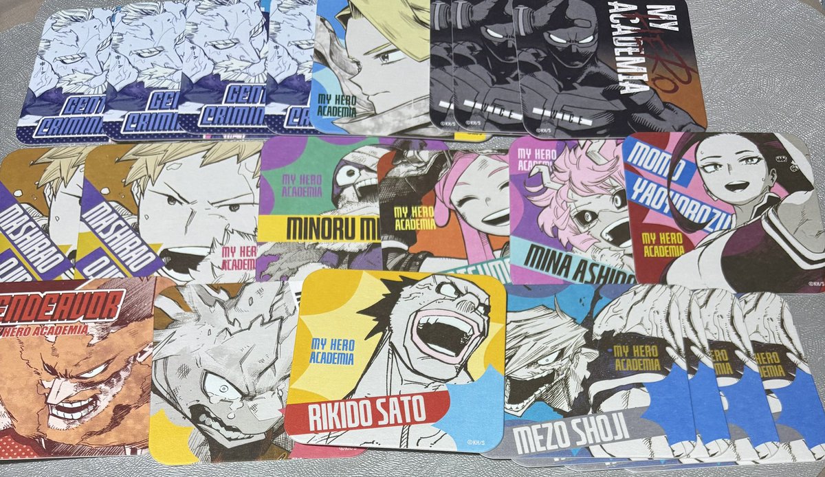 【交換・譲渡】僕のヒーローアカデミア　ヒロアカ　原画展 ヒロアカ展 アートコースター

★譲★
画像のとおり

★求★
轟＆燈矢
定価＋送料

1枚目は任意同数合わせての交換または3枚目3点譲渡希望(任意優先)
2枚目は単独お取引可能

纏めての方優先
検索よりお気軽にお声掛けください。