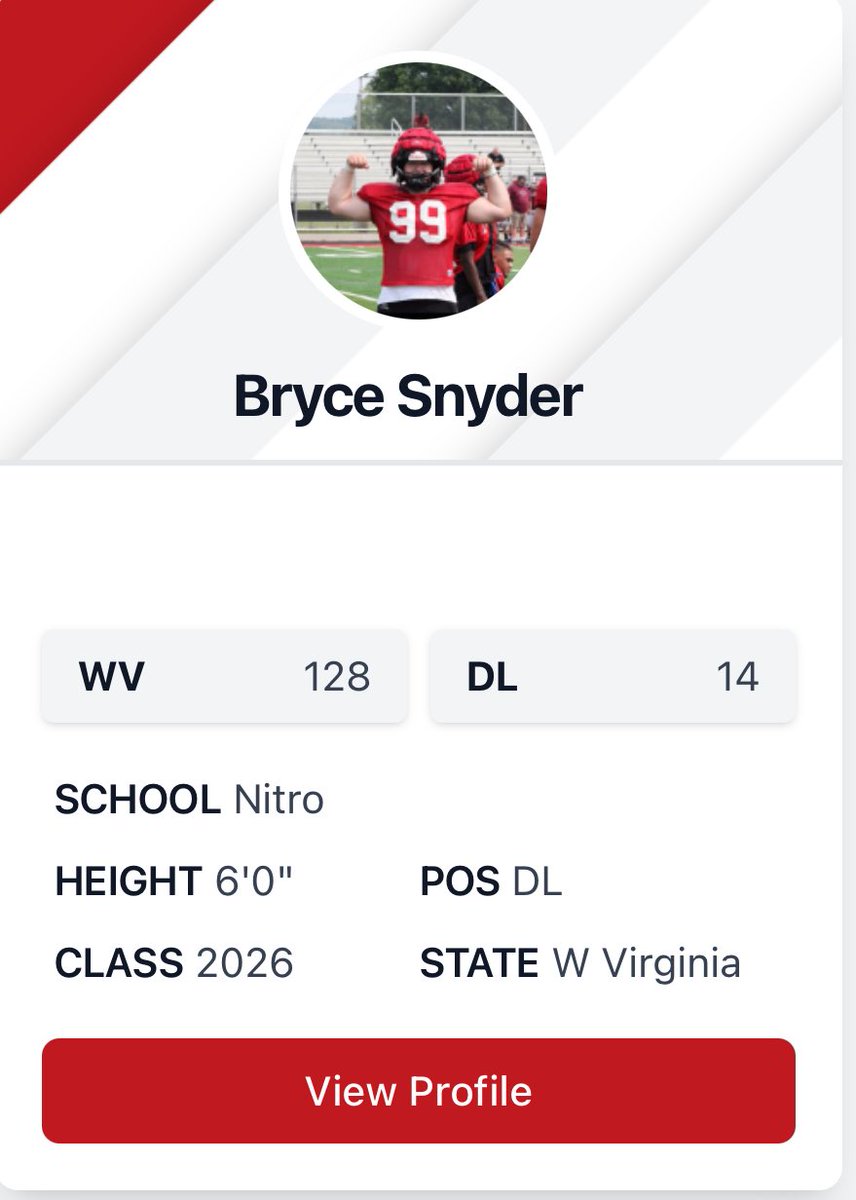 Blessed to have been ranked the 14th best Defensive Lineman in the state!
<a href="/IAM_KJII/">Kenneth Randall</a> <a href="/RecruitNitroHS/">Nitro Wildcats Football</a>