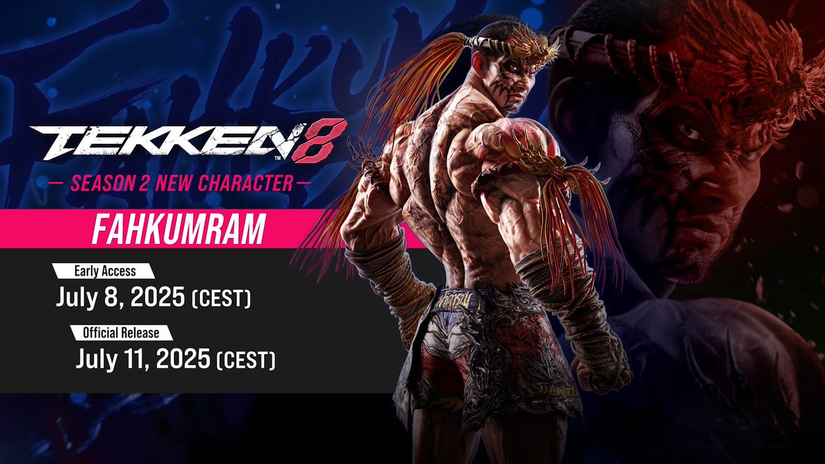 The Thunderstruck fighter is here ⚡

Fahkumram can now be played in early access for Season 2 Character Pass and Character &amp; Stage Pass holders!