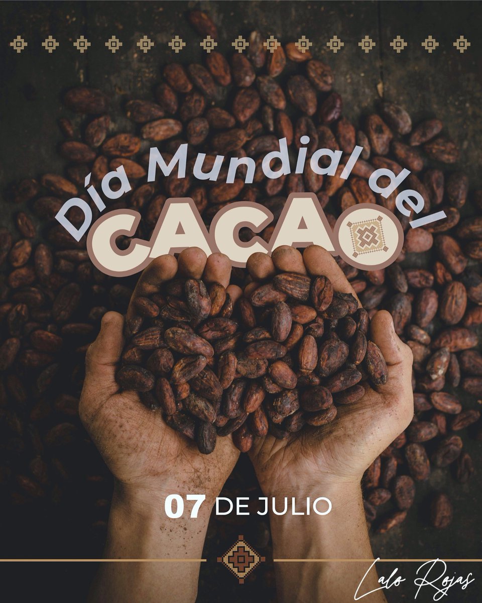 🍫 Hoy celebramos el alma del chocolate: el cacao.  
Más que un fruto, es herencia viva, tesoro ancestral y sustento de muchas comunidades que lo cultivan con sabiduría y respeto por la tierra.  

En este Día Mundial del Cacao, honramos su origen, su sabor y el trabajo de quienes