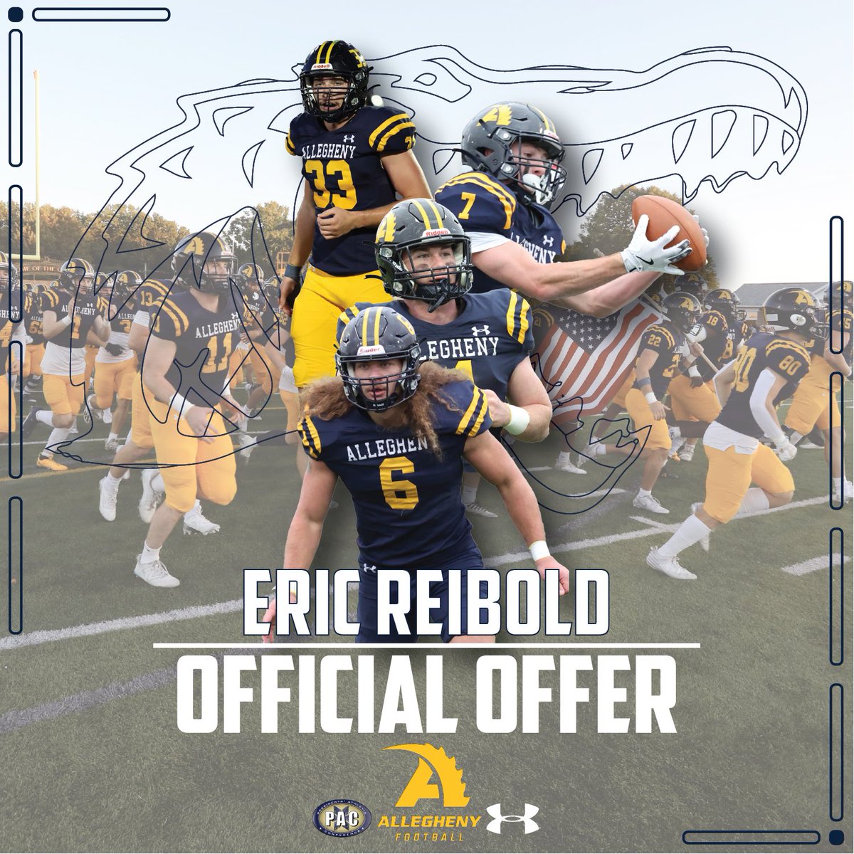 Eric Reibold (@eric_reib) on Twitter photo After a great conversation with <a href="/Coach_Layer/">Braden Layer</a> I have received an offer from <a href="/AlleghenyFB/">Allegheny Football</a> ! <a href="/CoachHanhold/">Matt Hanhold</a> After a great conversation with <a href="/Coach_Layer/">Braden Layer</a> I have received an offer from <a href="/AlleghenyFB/">Allegheny Football</a> ! <a href="/CoachHanhold/">Matt Hanhold</a>