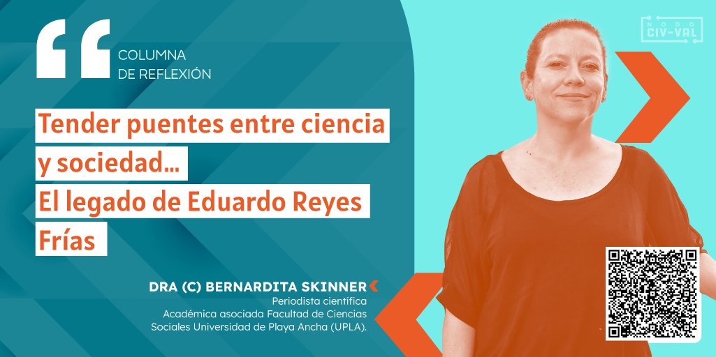 💻 Columna de reflexión | Tender puentes entre ciencia y sociedad: El legado de Eduardo Reyes Frías por <a href="/bernarditas/">Bernardita Skinner</a> - periodista científica de <a href="/Achipec/">ACHIPEC</a> y académica de la <a href="/upla_comunica/">Universidad de Playa Ancha</a> nodociv-val.cl/2025/07/02/col… #Ciencia #Sociedad #DivulgaciónCientífica
