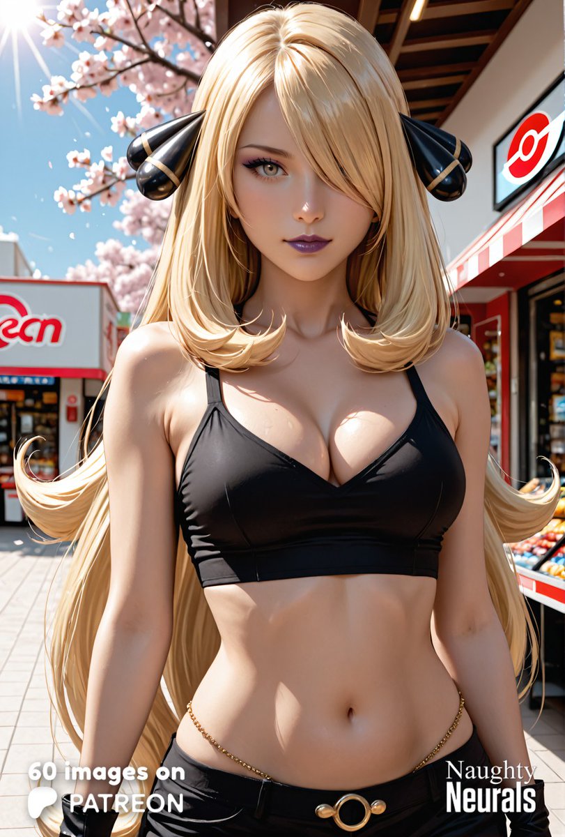 "I don’t just conquer leagues, you know… I dominate hearts too. 💋"

🍍 Tropical Tease 👙 is ongoing!

70 images of Cynthia available! (4 freebies) 😸See bio😸
💗 &amp; 🔁 it really helps! 😻

#Cynthia #Pokemon #R34 #Rule34 #AiArt