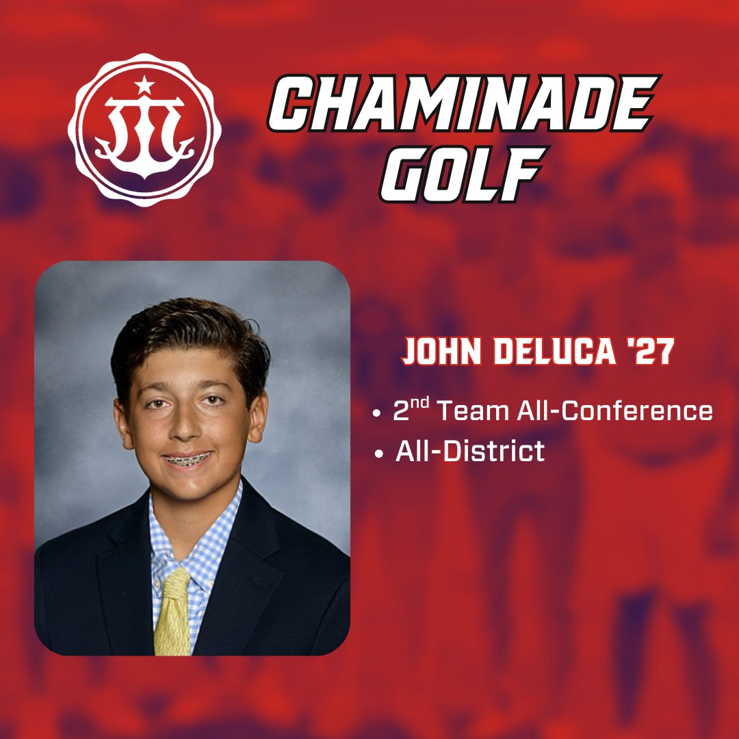 Congratulations to Eric Ewing '26, Caden Fehr '27, and John DeLuca '27 of Chaminade Golf on earning postseason honors! #EstoVir
