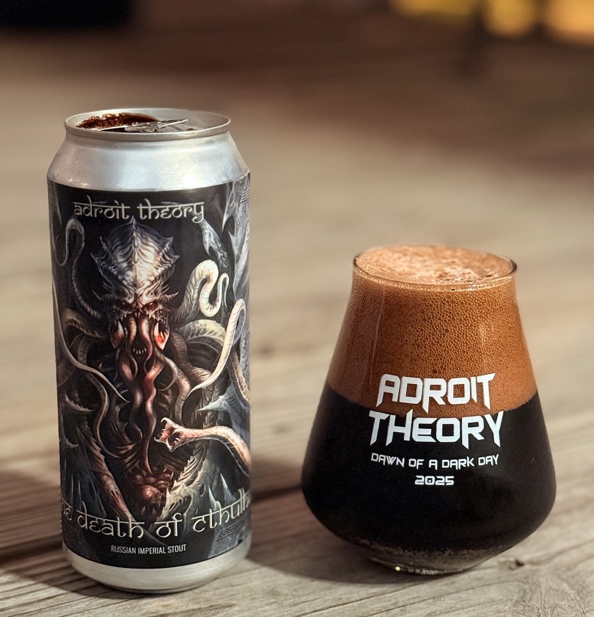 This is your LAST chance to scoop up our final batch of this little gem:

• The Death of Cthulhu - Russian Imperial Stout

Intense aromas of roasted malt, alcohol + fruity esters of dates all competing for attention.

Stay tuned for final release date