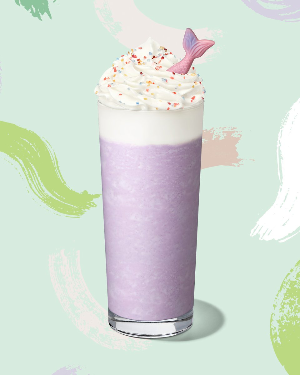 Embark on a celebration of flavor with our Birthday Confetti Ube Cream Frappuccino® Blended Beverage! Drop by and savor the delicious blend of creamy, dreamy flavors with a vibrant twist. 🤩✨ 

Plus, enjoy Double Stars on all Frappuccino® Blended Beverages today! 💚