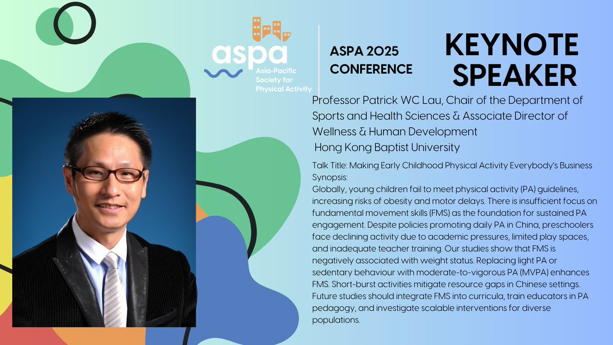 ASPActivity's tweet image. 📢We are excited to hear this talk by one of our keynotes!📢
Have you submitted your abstract for #ASPA2025 yet?
The deadline has been extended to 14th of July!👇
aspactivity.org/conference-202…