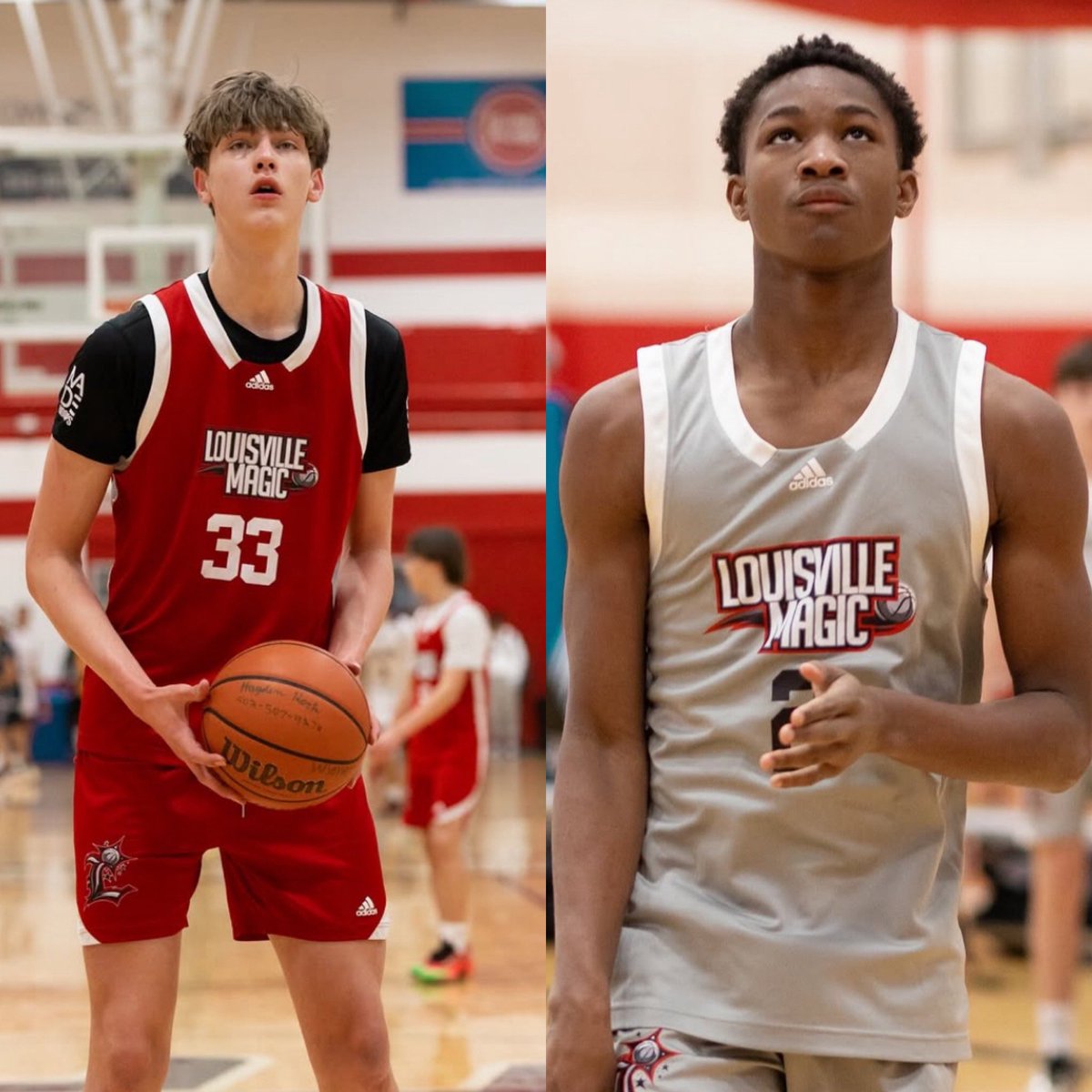 2029’s Mason Grivna (Ballard) &amp; Jeremiah ‘Butta’ Queen (Seneca) of Louisville Magic both named All Tournament 1st Team for Jr. 3SSB. 

2029 KY class looking very strong early. #NextUp