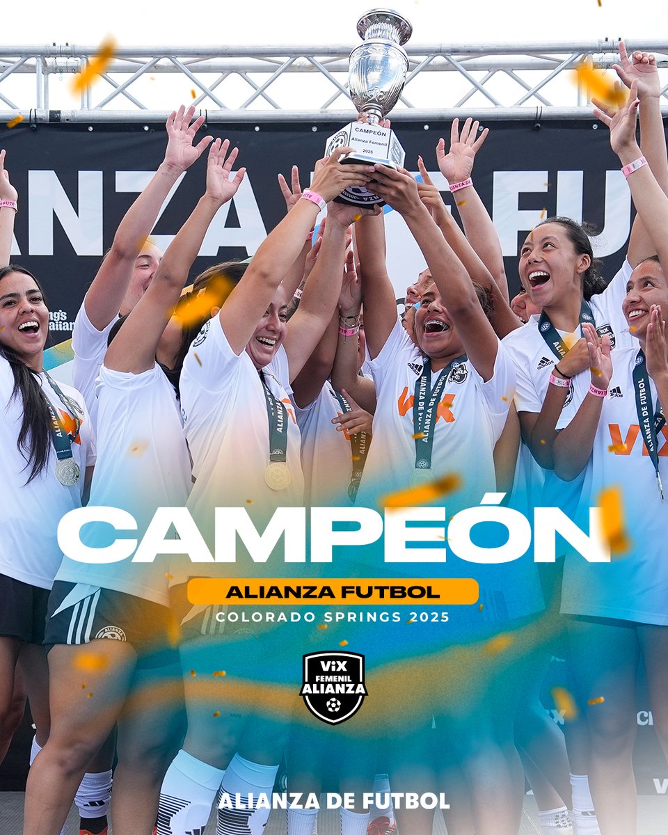 The Squad logró ser el equipo más imponente de Colorado Springs y coronarse como campeonas de @vix Alianza Femenil🏆‼

¡Felicidades!

#AlianzaDeFutbol