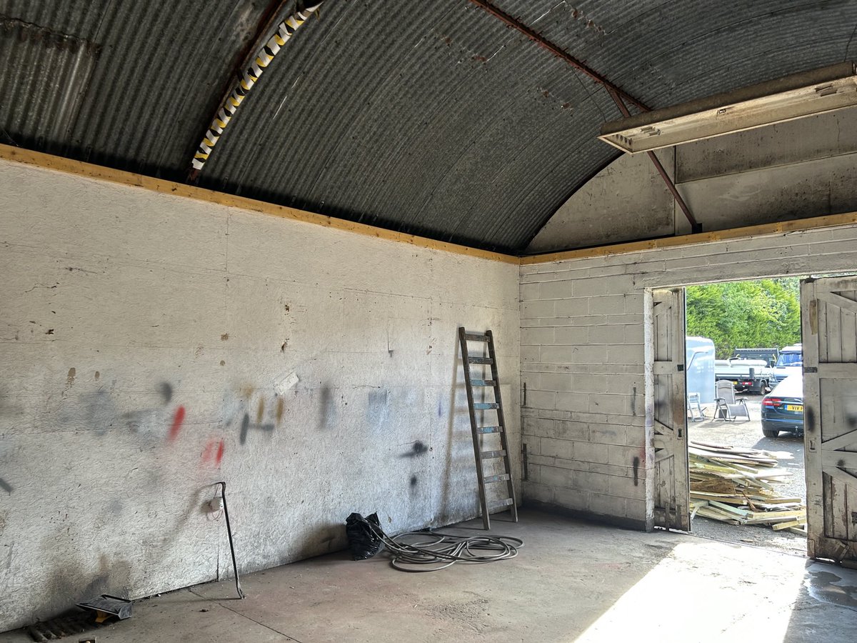 #Edinburgh industrial units, rip out completed today. Roof cleaned and repaired tomorrow. Then on the rebuild.