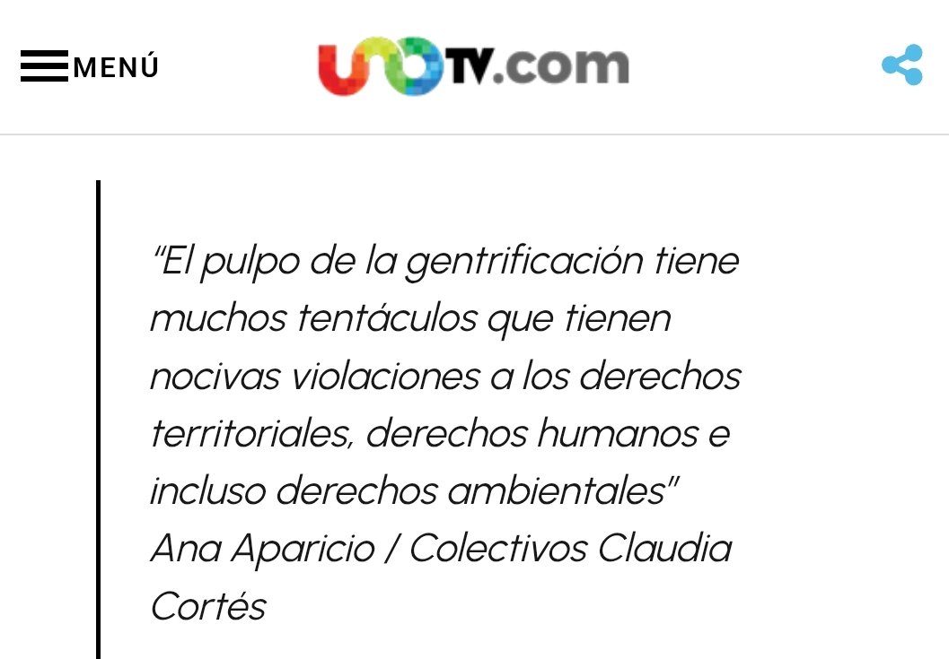 Es importante abrir discusiones, mesas y debates públicos sobre la #gentrificacion #gentrificacioncdmx
