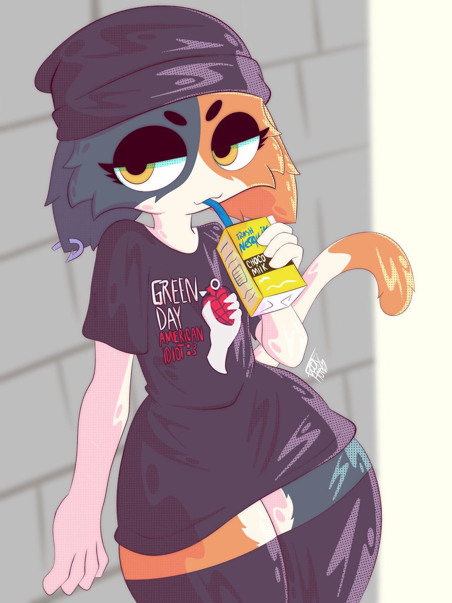 Goofy_horns's tweet image. choco milk :3