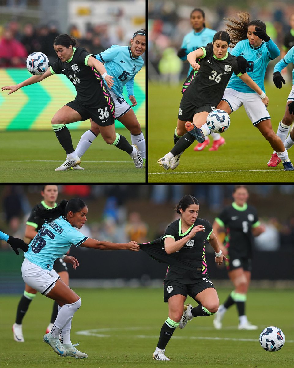Catch her if you can 💨

Adriana Taranto and <a href="/TheMatildas/">CommBank Matildas</a> are back in action tonight 💚