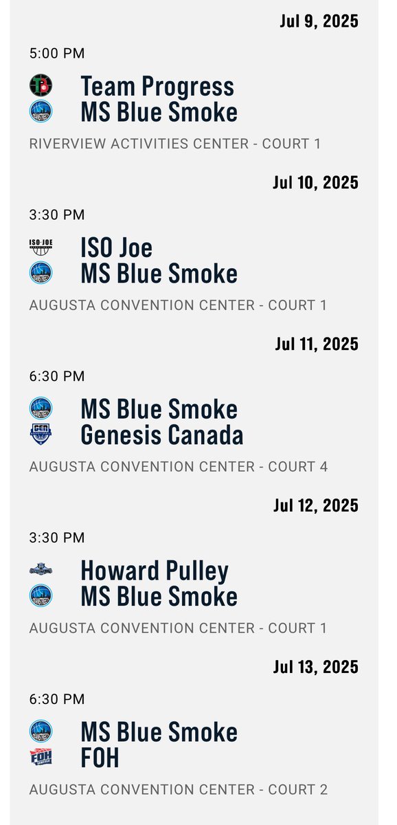ronmosley26 (@ronmosley26) on Twitter photo Here’s my schedule for Session 4 of EYBL Champions League this week. Looking forward to hearing from college coaches as I compete for my Mean streets team! <a href="/LGreenwellHoops/">LGHoops</a> <a href="/ZT17Hoops/">Zak Tyler</a> <a href="/MeanstreetsEYB/">Nike Meanstreets</a> <a href="/UndiscoverHoops/">Undiscovered Recruits</a> <a href="/BRamseyKSR/">Brandon Ramsey</a> <a href="/NwiRegionHoops/">NWI REGION HOOPS BLOG</a> <a href="/Truth19111/">The Factory_21stCentury_Coach Q</a> Here’s my schedule for Session 4 of EYBL Champions League this week. Looking forward to hearing from college coaches as I compete for my Mean streets team! <a href="/LGreenwellHoops/">LGHoops</a> <a href="/ZT17Hoops/">Zak Tyler</a> <a href="/MeanstreetsEYB/">Nike Meanstreets</a> <a href="/UndiscoverHoops/">Undiscovered Recruits</a> <a href="/BRamseyKSR/">Brandon Ramsey</a> <a href="/NwiRegionHoops/">NWI REGION HOOPS BLOG</a> <a href="/Truth19111/">The Factory_21stCentury_Coach Q</a>