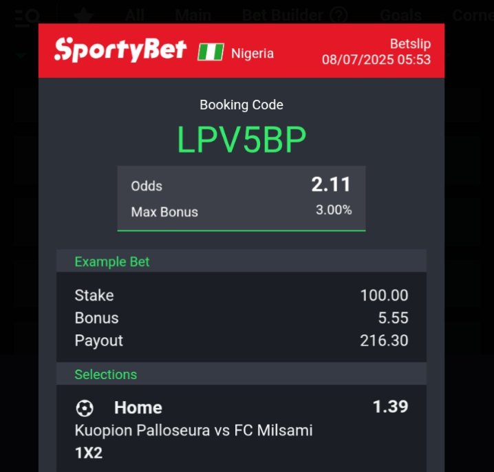 Sure 2 odds to be won ✔️✔️ 

Don't fail to stake on this

LPV5BP

Stake responsibly 🔞🔞🔞 

<a href="/AdekonojoOlaol2/">SHANTY⚽️🏀TIPS</a> <a href="/MichaelEdinam/">Edinam Michael</a> <a href="/BettingKrown/">BETTING KROWN</a> <a href="/bettinghubgames/">BETTING HUB ⭐️🫵🏽</a> @BOOM_TO_WIN <a href="/BoomQueen_/">BoomQueen💥👸🏽</a> <a href="/DCO_ANALYSIS/">DCO ANALYSIS 🌕</a> <a href="/damipunt/">𝑫𝒂𝒎𝒊𝒑𝒖𝒏𝒕 ⚽️♠</a> <a href="/diviniro_tipss/">Diviniro Tipss 🏆🏆</a> @Isapropunter @guddybets <a href="/GoldenTips001/">Golden Tips</a> <a href="/evahoodbets/">Evahoodbets</a>