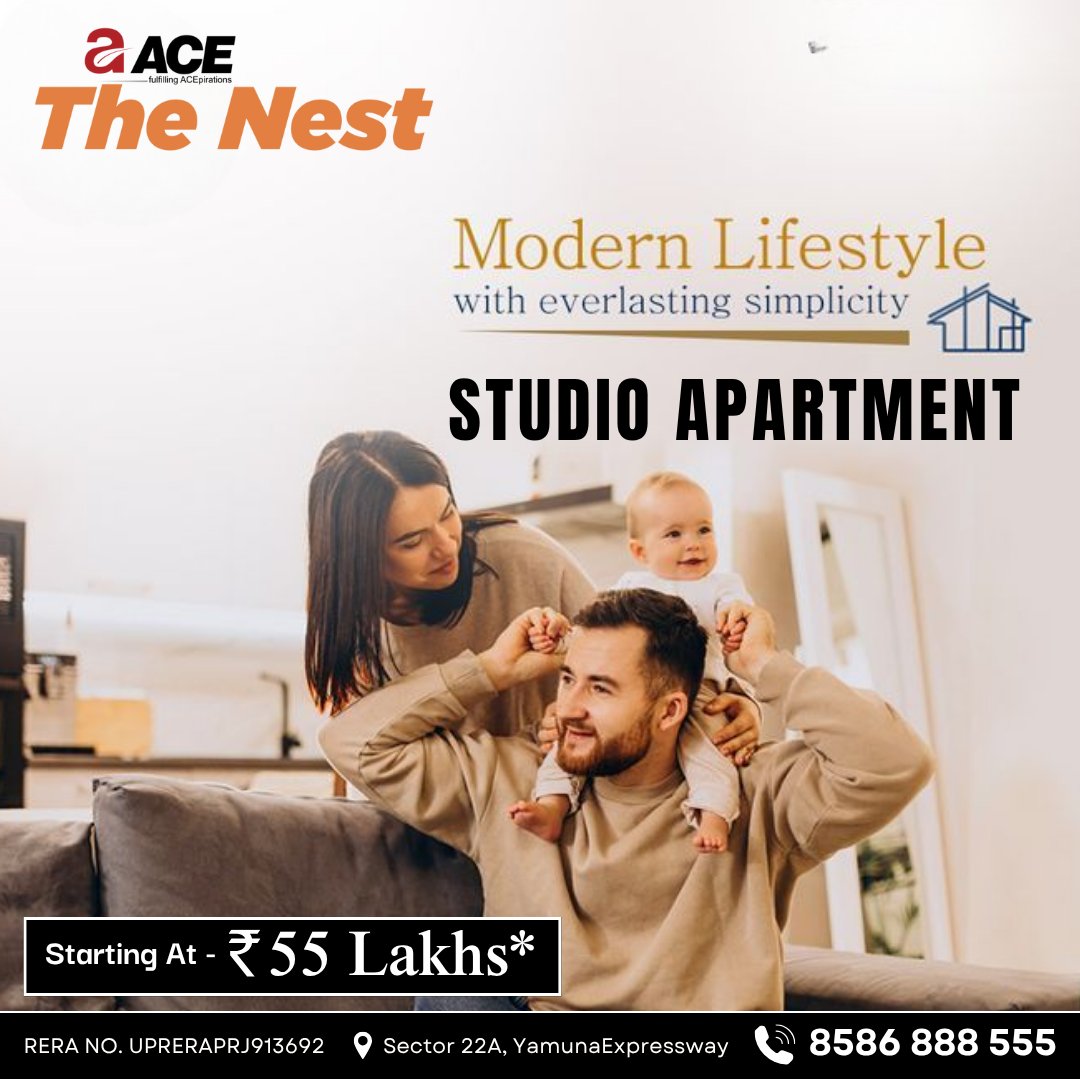 AceNcr's tweet photo. π‘ ACE The Nest β Studio Apartment
Modern lifestyle meets everlasting simplicity in the heart of π Sector 22A, Yamuna Expressway
π 8586 888 555
π https://t.co/rgpDhm6GfT
#ACENest #StudioApartment #StudioApartmentAtYamunaExpressway #ModernLiving #FamilyHome #RealEstateIndia https://t.co/PbwFsWNJbV