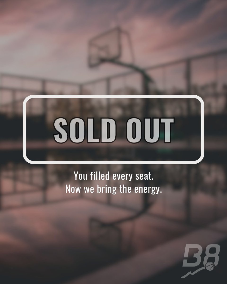 B8summit's tweet image. SOLD OUT. Every single ticket.
150 seats. 2 days. 1 vision.
What started as a bold idea is now a fully booked international basketball summit in Vilnius.
To everyone who believed, supported, and joined โ we canโt wait to make this unforgettable.
Letโs make history โ together.