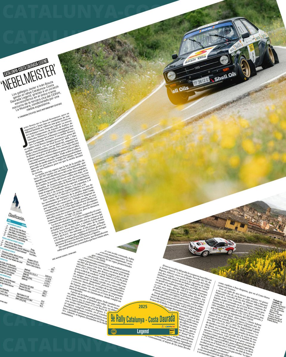 🏁 Aquest és el reportatge que va fer la revista Motor Clásico del Rally Catalunya - Costa Daurada Legend!

〰️

🏁 ¡Este es el reportaje que hizo la revista <a href="/Jesusbonilla_mc/">Revista MotorClásico</a> del Rally Catalunya - CD!

📝 Valentí Fradera

#𝚁𝚊𝚕𝚕𝚢𝙲𝚊𝚝𝚊𝚕𝚞𝚗𝚢𝚊𝙲𝚘𝚜𝚝𝚊𝙳𝚊𝚞𝚛𝚊𝚍𝚊