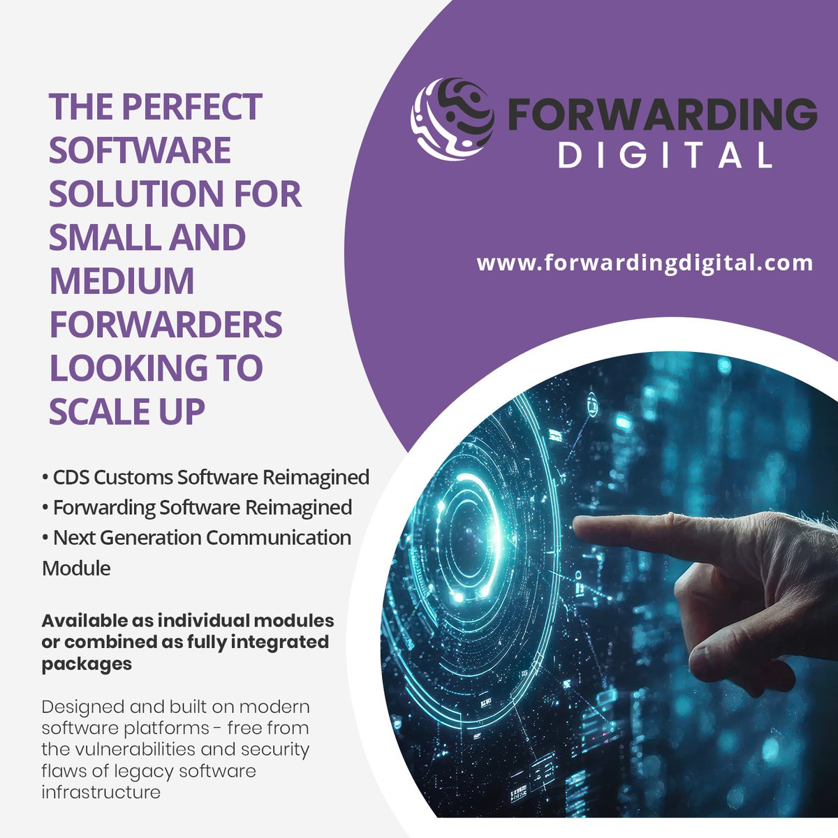 Forwarding Digital - Next generation CDS &amp; Forwarding cloud software solutions reimagined.
forwardingdigital.com
#cdssofware  #freightsoftware  #forwardingsoftware  #logisticssoftware  #ForwardingDigital