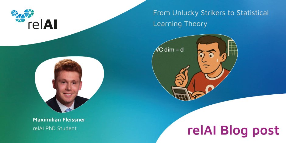 zuseschoolrelAI's tweet image. 📢 New relAI Blog post from relAI PhD student Maximilian Fleissner from @TU_Muenchen 

“From Unlucky Strikers to Statistical Learning Theory” 📰

Check out the post here 👉 zuseschoolrelai.de/?post_type=blo…

@guennemann @GittaKutyniok @LMU_Muenchen @DAAD_Germany @baiosphere_AI