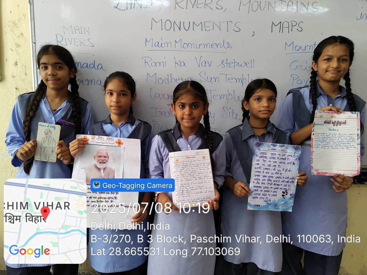 SKV B3 Paschim Vihar (@skvb3pv) on Twitter photo Bhartiya Bhasha Summer Camp
#Day6
Knowing history & Geography of Gujrat
<a href="/Dir_Education/">DIRECTORATE OF EDUCATION Delhi</a>
<a href="/District_WB/">District WB Official</a> Bhartiya Bhasha Summer Camp
#Day6
Knowing history & Geography of Gujrat
<a href="/Dir_Education/">DIRECTORATE OF EDUCATION Delhi</a>
<a href="/District_WB/">District WB Official</a>