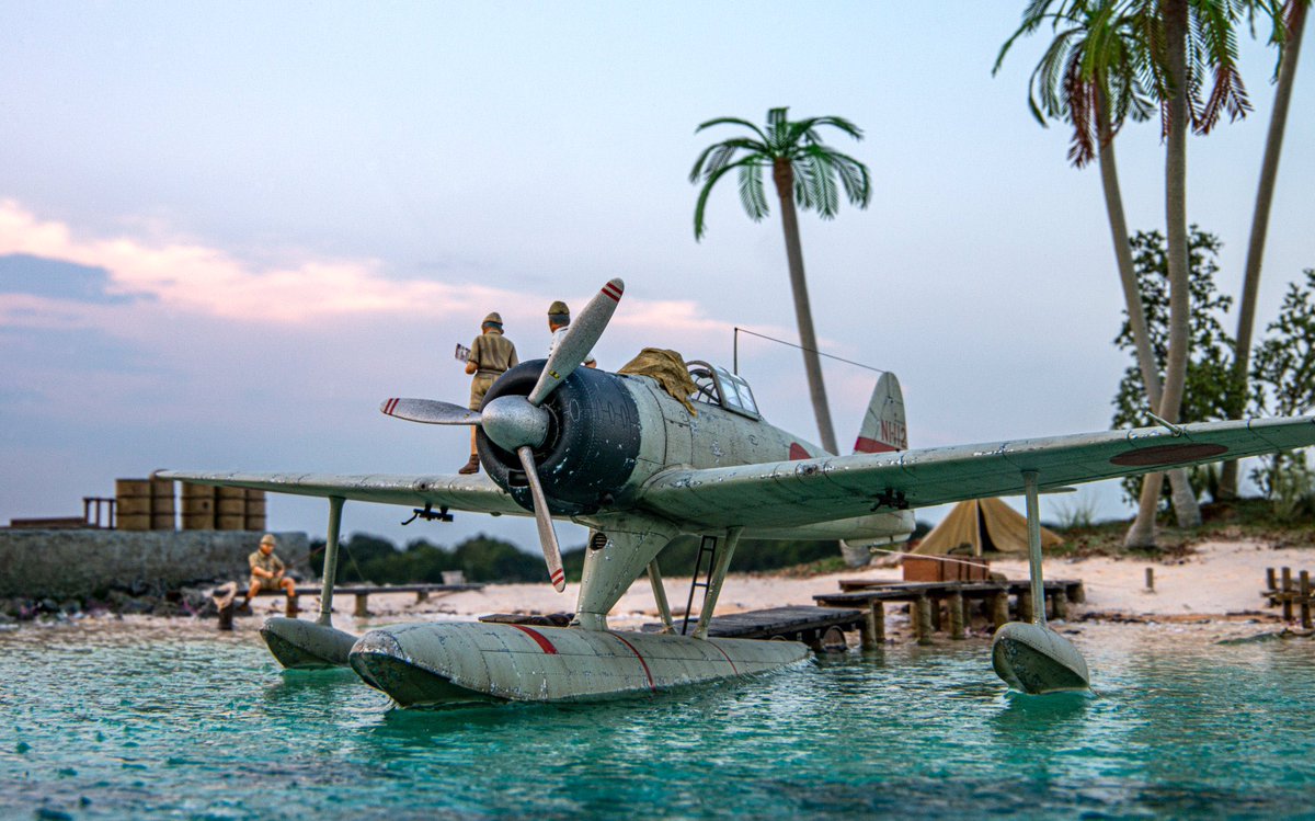 夏ですなあ… 暑い eduard 1/48 NAKAJIMA A6M2-N [RUFE] TYPE2 FIGHTER