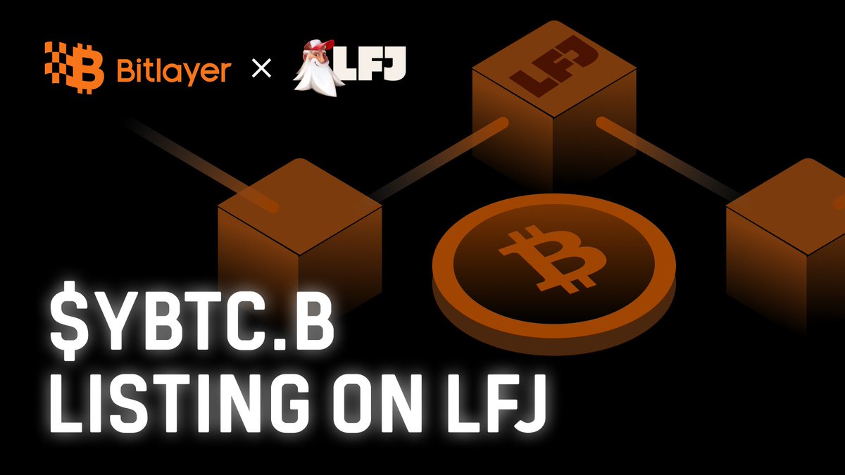 $YBTC.B is now tradable on LFJ Where the on-chain trading platform for winners.

$YBTC.B Backed by Bitcoin and powered by Bitlayer, with cross-chain composability. Unlock BTC liquidity yield bearing through multi-chain Defi network!

👉Trade now:lfj.gg/avalanche/swap…