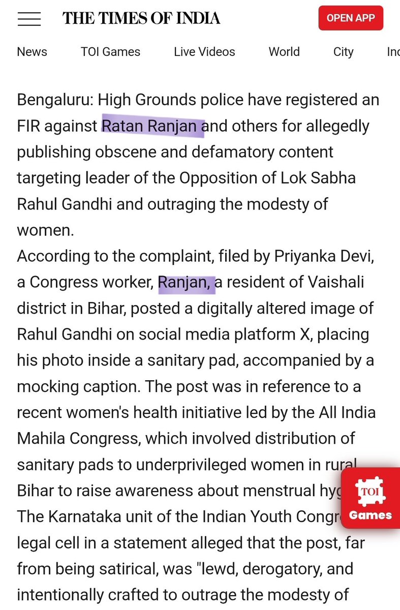 इस देश में फ्रीडम ऑफ स्पीच का गला घोंटा जा रहा है एक हास्य कलाकार के ऊपर देश के अलग-अलग तीन राज्यों कांग्रेस के द्वारा FIR करवाना कांग्रेस की घटिया मानसिकता साबित करती है। जिन राज्यों में कांग्रेस की सरकार है वहां आपातकाल की घोषणा करना चाहते हैं।