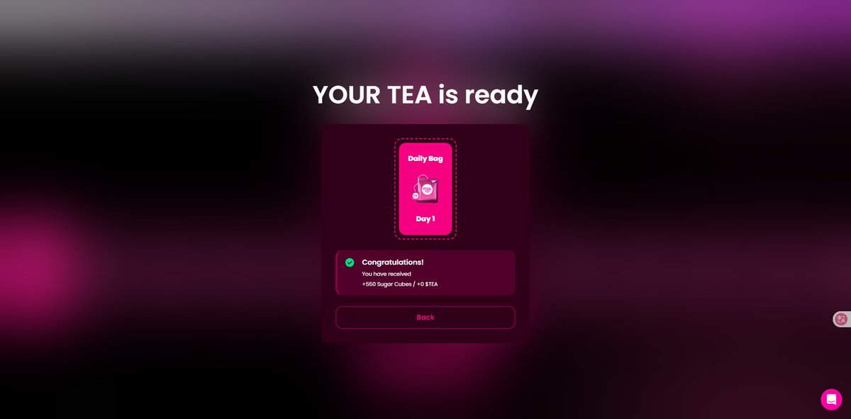 MetaJohnWick's tweet image. TEA Bags @TeaFi_Official 每天都可以开了,只需要gas费,但是给的奖励不知道是不是随机的,前阵子出来了但是交互失败,现在可以了
目前我的策略是每天swap刷500刀的交易额,签到,领Bags,质押没塞钱