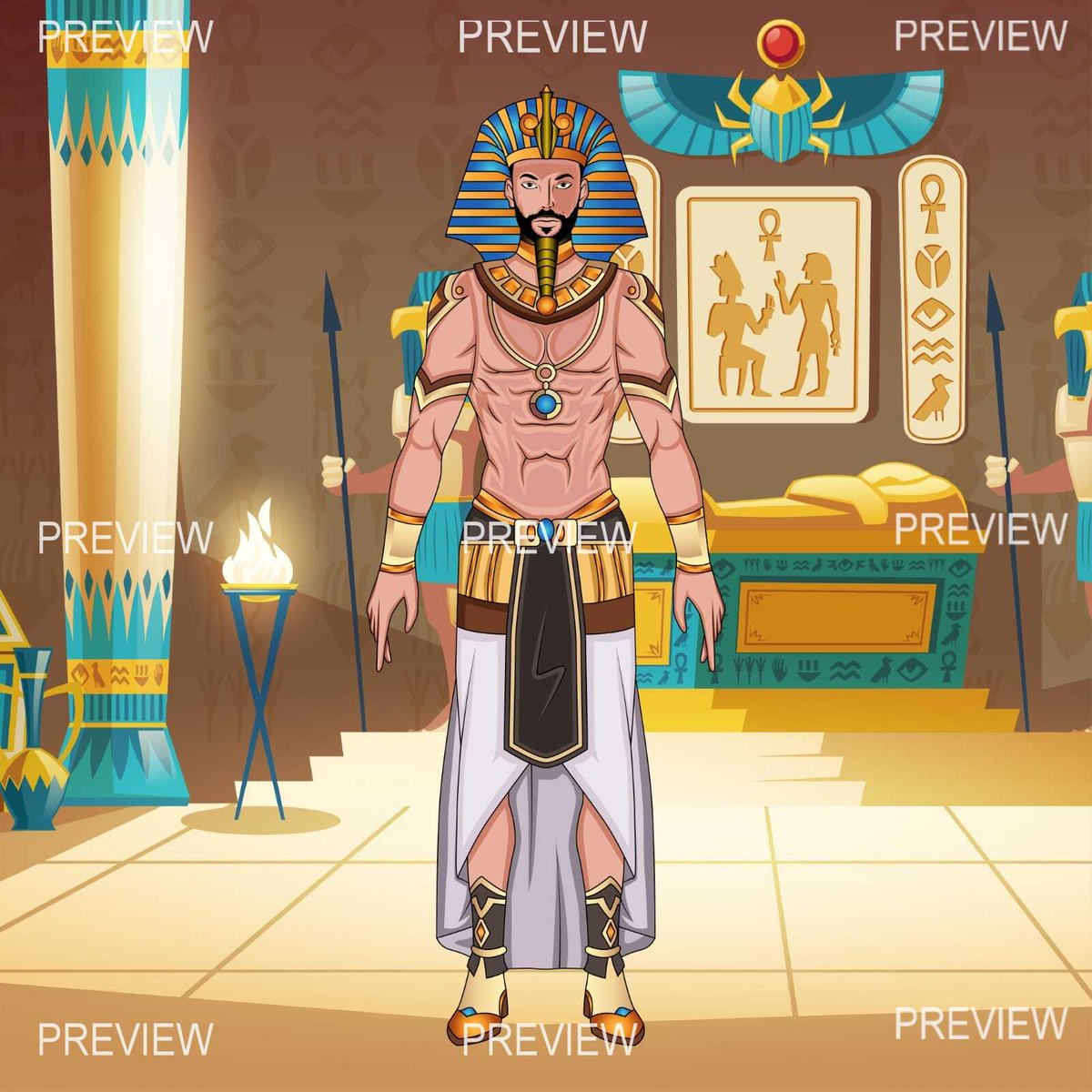 2D Vtuber model for <a href="/eegyptianking/">EgyptianKing</a>✨
 loved bringing this vision to life! 
Go check out his channel &amp; show some love! 🎥🔥 

📩 DM me if you want a custom VTuber model of your own!
#VTuber #Live2D #VTuberModel #VTuberRigging #ENVtuber #twitch #twitchstreamer