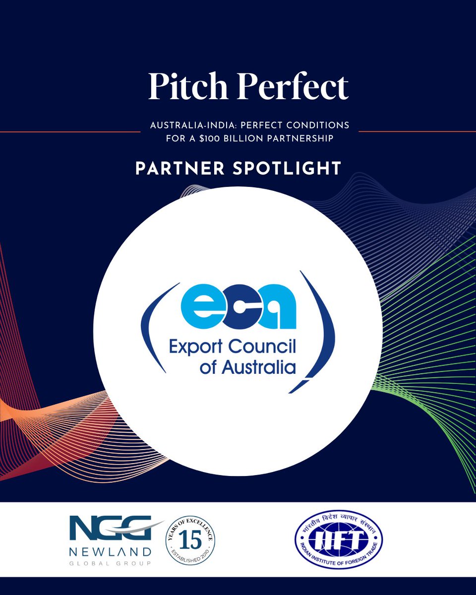 Proud to welcome <a href="/Aussieexport/">Export Council of Australia</a> as the Theme Partner for Global Trade &amp; Economics in the 2nd edition of the Australia–India Business Case Studies Compendium: “𝙋𝙞𝙩𝙘𝙝 𝙋𝙚𝙧𝙛𝙚𝙘𝙩: 𝙋𝙚𝙧𝙛𝙚𝙘𝙩 𝘾𝙤𝙣𝙙𝙞𝙩𝙞𝙤𝙣𝙨 𝙛𝙤𝙧 𝙖 $100 𝘽𝙞𝙡𝙡𝙞𝙤𝙣 𝙋𝙖𝙧𝙩𝙣𝙚𝙧𝙨𝙝𝙞𝙥.”