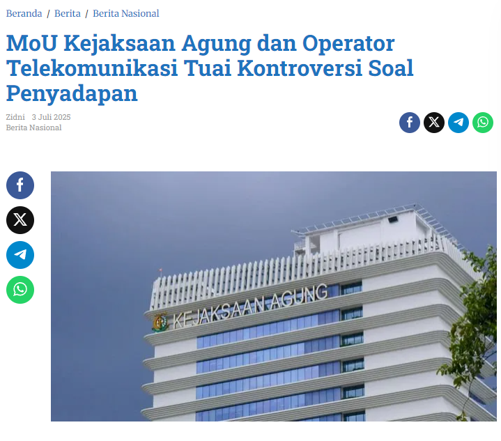 ninioss's tweet photo. MoU Kejaksaan Agung dan Operator Telekomunikasi Tuai Kontroversi Soal Penyadapan

Senin Selasa Kwon Eunbi https://t.co/FED5vttEmZ