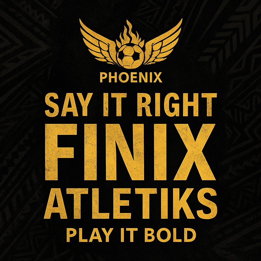 > 🚨 ANNOUNCEMENT
We are not Foniks. 

We are FINIX.

Phoenix Athletics is rising — say it right, 

play it bold.

#FinixAtletiks