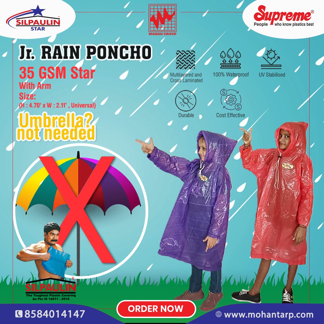 🧥💦 Tiny Heroes Need Big Protection!
Our junior rain ponchos are perfect for school, play &amp; every rainy adventure. 🌧️ #JuniorRainPoncho
#supreme #silpaulnstar #ponchos #weatherproof