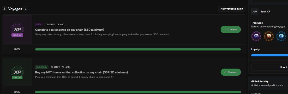 tinhnguyen2306's tweet photo. @opensea Voyages are rolling now.
🚀 Just conquered two new @opensea Voyages:
🔁Swapped $50+ tokens 💣boom, +250 XP in one shot!
🖼️Bought a verified NFT ($5+), +50 XP
💥 +300 XP secured!
#OpenSEA $SEA #OpenSeaV2 https://t.co/OiqHhAQnvk