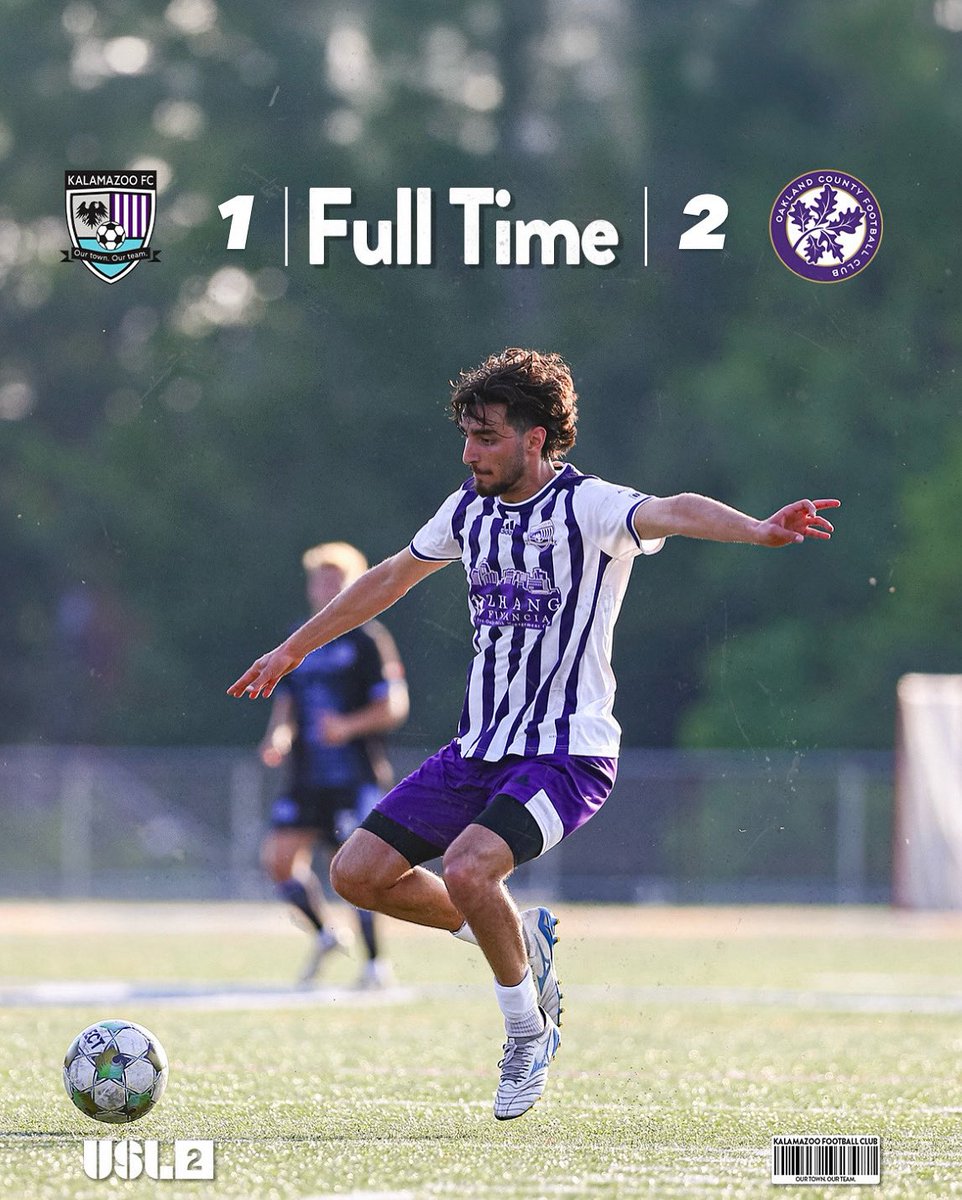 Final from tonight. Season ends with a rematch against @oaklandcountyfc this Saturday — away game.