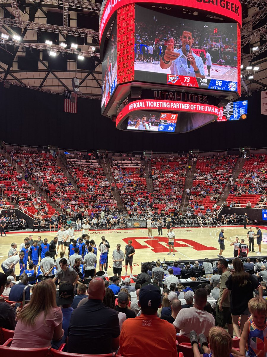 AveryHjelmstad's tweet image. Thunder up in Salt Lake! 🧡💙⚡️