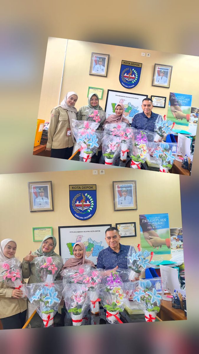 daniESyatirie's tweet image. *PAPHA Pancoran Mas Serahkan Karya Bunga Kerajinan Tangan ke KPA dan Dinas Kesehatan Kota Depok, Dorong ODHA Berkarya dan Mandiri*

Depok, 7 Juli 2025 — Gerakan edukatif dan inspiratif kembali ditunjukkan oleh Pelajar Peduli HIV-AIDS (PAPHA) Kecamatan Pancoran Mas, Kota Depok.