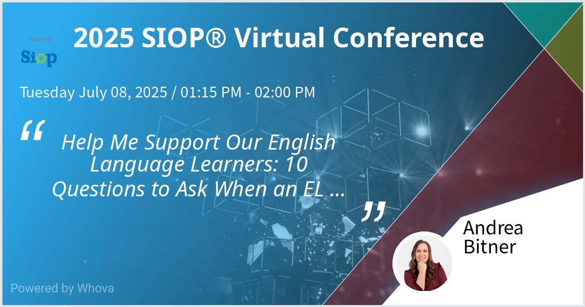 I am speaking at 2025 SIOP® Virtual Conference tomorrow. 
Please check out my talk if you're attending the event! #SIOPNC25 - via #Whova event app
