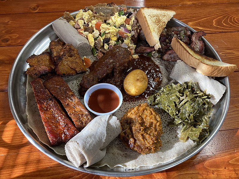 Famous Fusion Dishes🌴💥💫🎸
Gobi Manchurian-Indian-Chinese-SE Asian dish made by deep-frying Ingredients...Cauliflower Gobi a must, Goat, Mutton, Prawns, Fish.🔥⚡️
EthiopTexican combines Traditional Ethiopian Cuisine w/BBQ Texas Ribs, Smoked Brisket &amp; Texas Toast.💥💫